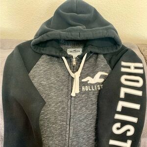 Hollister zip-up hoodie. Size Medium